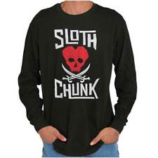 80s Retro Movie Sloth Chunk Pirate Skull Long Sleeve Tshirt for Men or Women
