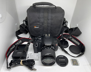 New ListingCanon EOS Rebel T3i 18.0 MP Digital SLR Camera w EF-S 18-55mm IS II Lens - READ