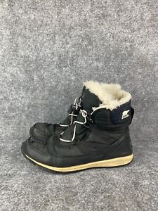 Sorel NL2776-010 Whitney Boots Women's 8 Black Winter Snow