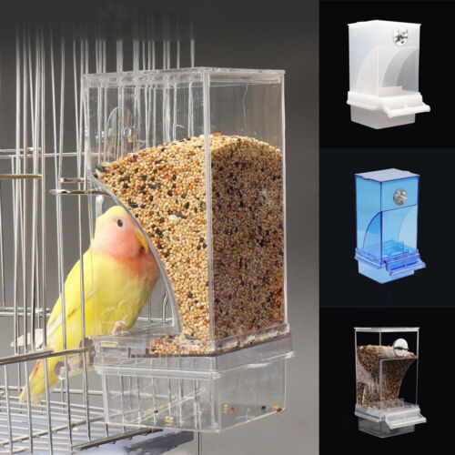 Bird Feeders Automatic Parrot Feeder Drinker Food Container Cage Accessoies