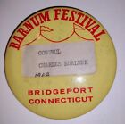 Vntg PT Barnum Festival 1962 CONTROL Pin Button Bridgeport CT Charles Esalnek 3