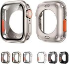 2-Pack For Apple Watch Series 9/8/7/6/5/4/SE 45/44/41/40mm Screen Protector Case