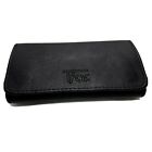 Tobacco Pouch Pu Leather Wallet Purse Case For Rolling Cigarettes Black Color