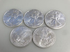 Lot of 5 Silver 2024 American Eagle 1 oz. Fine .999 US oz Coins