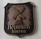 Vintage Imported Heineken Bieren Beer Display Shield Windmill Shape Sign 1981