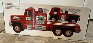 New in Box 2015 Collectible Hess Fire Truck and Ladder Rescue