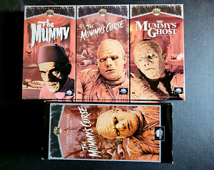 The Mummy, The Mummy's Curse, The Mummy's Ghost VHS SET - Classic Monsters