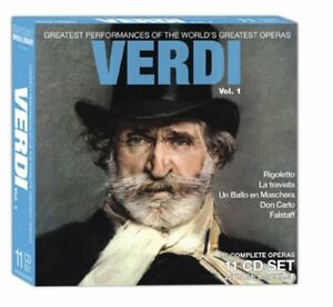 11 DISC BOX SET Acceptable Giuseppe VERDI: Greatest Operas, Vol. 1
