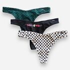 Victoria’s Secret Underwear Panties Thong Large 3pk Panty Lot Of 3 Stretch New