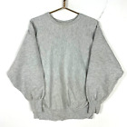 Vintage Champion Reverse Weave Sweatshirt Crewneck Large Gray 90s