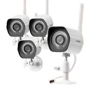 Zmodo WiFi HD 1080p Surveillance IP Camera Home and Business Security (4 Pack)