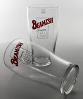 2 x Beamish Irish Stout Glass Beer Glass Paint Glass 0.5l Logo Print Jars 6010