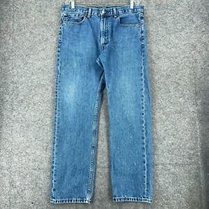 Levi's 505 Jeans Men 36x32 Blue Regular Fit Straight Leg American Denim Pants