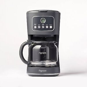 12 Cup Programmable Coffee Maker Gray - Figmint
