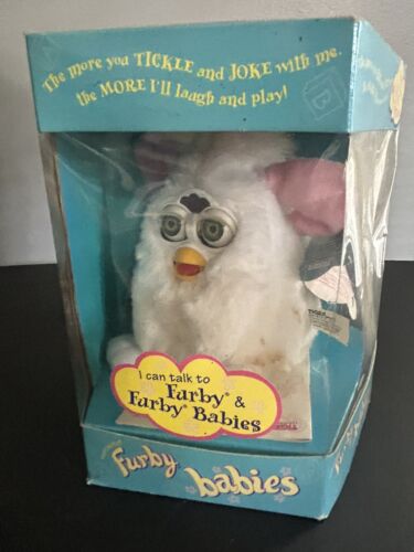 Furby Baby White - Lightly Stained