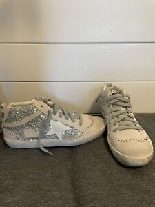 Size 7 - Golden Goose Mid Star Silver size 38