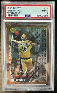 1996 Topps Finest Basketball #74 Kobe Bryant PSA 9 graded rookie w/ Coating