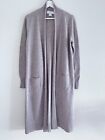 MAGASCHONI Cashmere Open with pocket, Size M ,Length Cardigan Duster Taupe