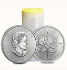 Roll of 25 - 2020 1 oz Canadian Silver Maple Leaf .9999 Fine $5 Coin BU