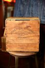 Vintage Acme STEEL PRODUCTS wooden Crate CHICAGO, ILL wood box chest industrial