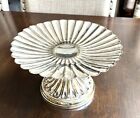 Elkington English SilverPlated Scalloped/fluted Cake Stand Tray Art Nouveau 9”