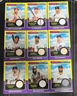 2024 Topps Heritage Clubhouse Collection Lot Of 9 Relic