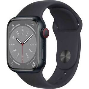 Apple Watch Series 8 45mm (Cellular) Alum Midnight M/L Midnight Sport Band- Good