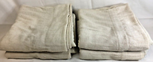 New ListingSet of 4 CROSCILL HOME Ivory Chenille Polyester Panels 86