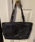 COACH Handbag Purse Or Shoulder Bag Patent Leather Signature C1175-F17722 N Blue