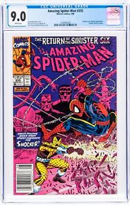 🔥 AMAZING SPIDER-MAN #335 Newsstand CGC 9.0 WP MCFARLANE SINISTER SIX appearanc