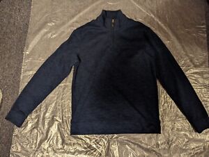Ike Behar Sweater navy night htr style # ibm183kf05 blue medium msrp $95 no tags