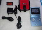 Nintendo Game Boy Advance SP GBA Backlit  AGS-101 Pearl Blue With Games Chargers