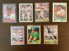 Jose Canseco Baseball Card Lot - 7 Cards with 1987 Topps Rookie
