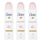 3 x Dove Beauty Finish Antiperspirant Deodorant Spray for Women, (150ml/5.07 oz)