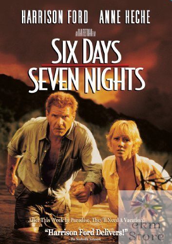 Six Days Seven Nights DVD PG13 Actors Harrison Ford Anne Heche Action Adventure