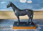 MARSHALL horse SCULPTURE statue green bronze vintage 1981 AUSTIN PRODUCTIONS INC