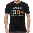 Born in 1984 Tshirts Men Men Streetwear T Shirts Made in 1984 Birth Year EMO Men