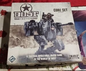 Dust Tactics Core Set Revised Tactical Miniatures Board Game Unsure If Complete