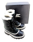 New SOREL Caribou Size 8 Black Waterproof for Heavy Snow Women's Boots MSRP $200