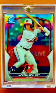 Jackson Holliday RARE ROOKIE RC REFRACTOR BOWMAN CHROME INVESTMENT CARD ROY MINT