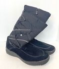 Solemate Women's Fashion Waterproof Winter Snow Boots Size 11, Black