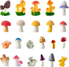 New Listing22 Pcs Miniature Resin Mushroom,Fairy Garden Mushrooms for Outdoor Home Décor,Ca