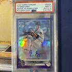 New Listing2022 Topps Chrome George Kirby Purple Refractor RC Auto #244/250 PSA 9 Mariners