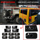 10x Smoked Roof Cab Marker Clearance Lights Housing Lamp For 2003-2009 Hummer H2