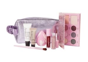 Ulta Beauty 8 Piece Lilac Gift Bag Lip Stain Primers Eye Palette Lipstick Sponge