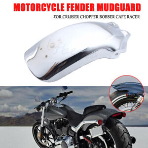 Rear Fender Motorcycle Mudguard Metal Chrome For Cafe Racer Cruiser Bobber Honda