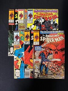 Amazing Spiderman #320-325, Assassin Nation Plot, Todd McFarlane, 6 total books
