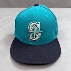 Seattle Mariners Hat Cap Mens 7 3/8 Blue Wool Blend Cooperstown New Era 59Fifty
