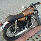 Motorcycle Retro Cafe Racer Seat Flat Hump Saddle For Honda CB Suzuki Kawasaki