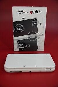RANK A Dual IPS Nintendo New 3DS XL Pearl White W/ Box IPS Screen Top Bottom